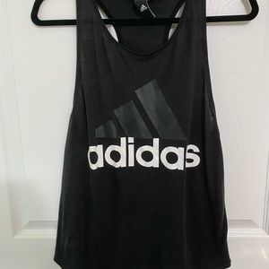 Adidas Black Logo Tank. Size S.